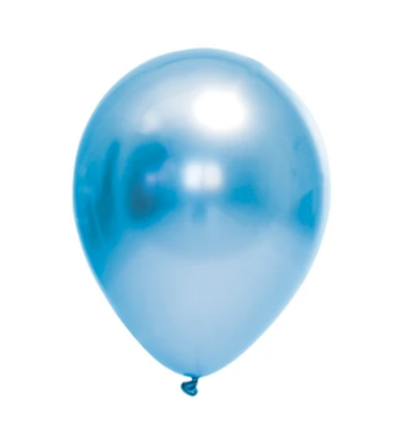 BALAO FESTBALL CROMADO 9 C/ 25UN AZUL