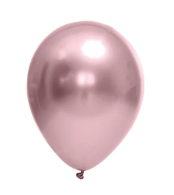 BALAO FESTBALL CROMADO 9 C/ 25UN ROSA