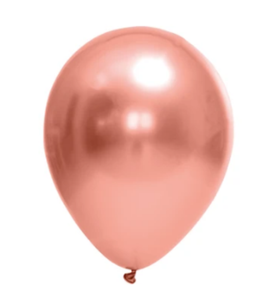 BALAO FESTBALL CROMADO 9 C/25UN ROSE GOLD
