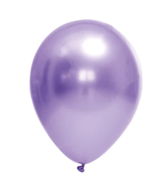 BALAO FESTBALL CROMADO 9 C/25UN VIOLETA