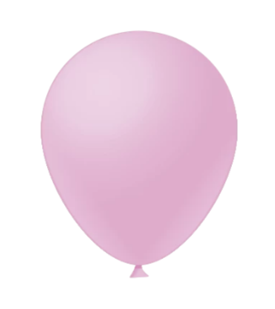 BALAO FESTBALL LISO 9 C/50UN ROSA CANDY