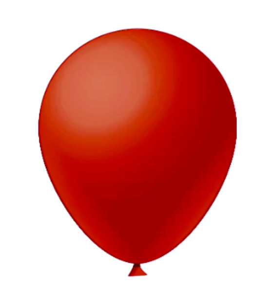 BALAO FESTBALL LISO 9 C/50UN VERMELHO