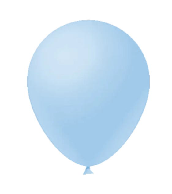 BALAO FESTBALL LISO 9 C/50UN AZUL CANDY