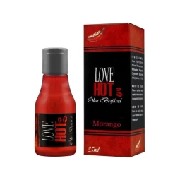 GEL COMESTÍVEL LOVE HOT 35ML MORANGO CHILLIES